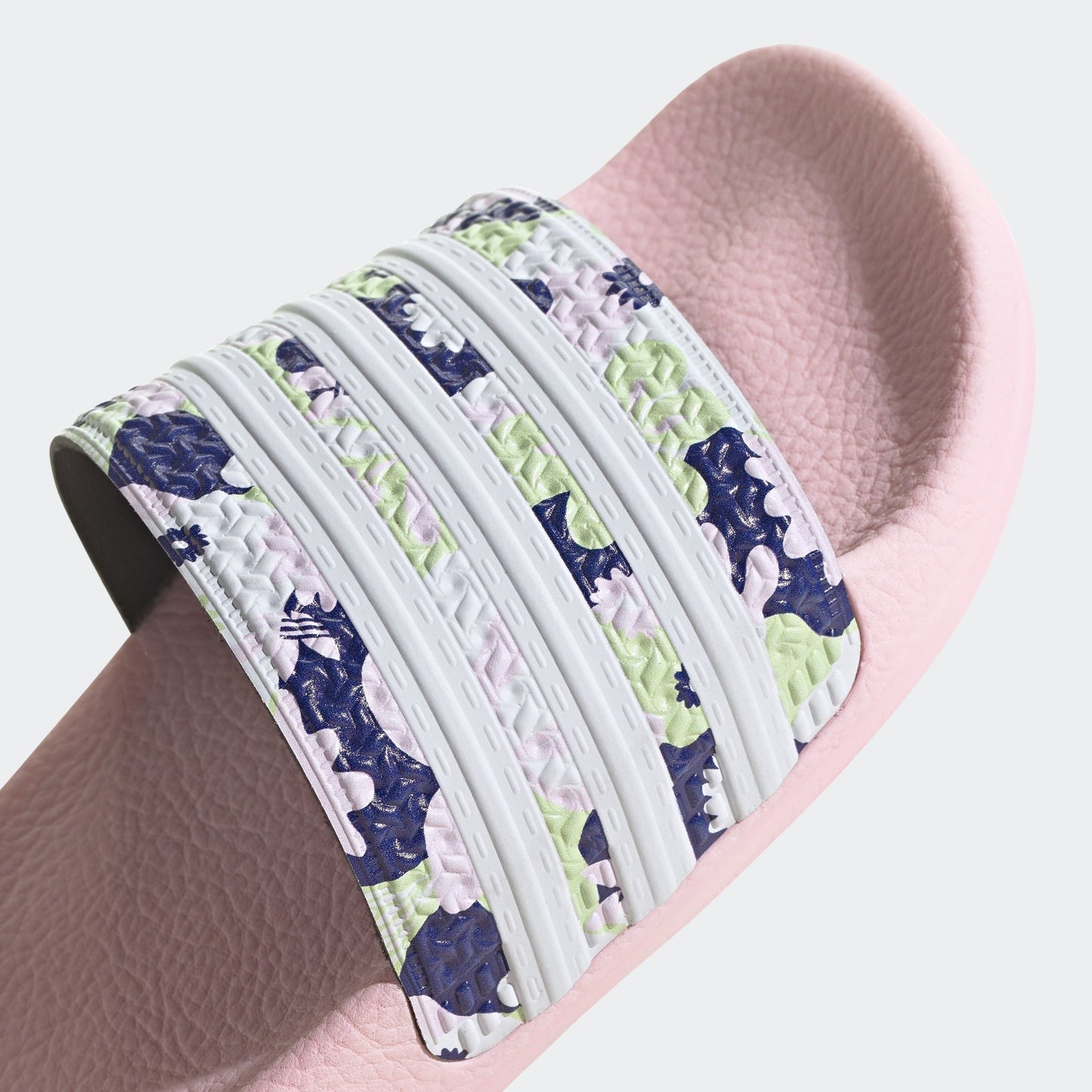 Adidas Kids' Adilette Lite Slides - Light Pink / Floral